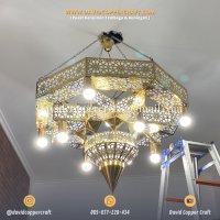 Galeri David Copper Craft Lampu Maroko Kuningan