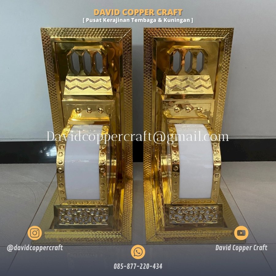 Produk David Copper Craft Lampu Dinding Masjid Model Nabawi Bahan Kuningan