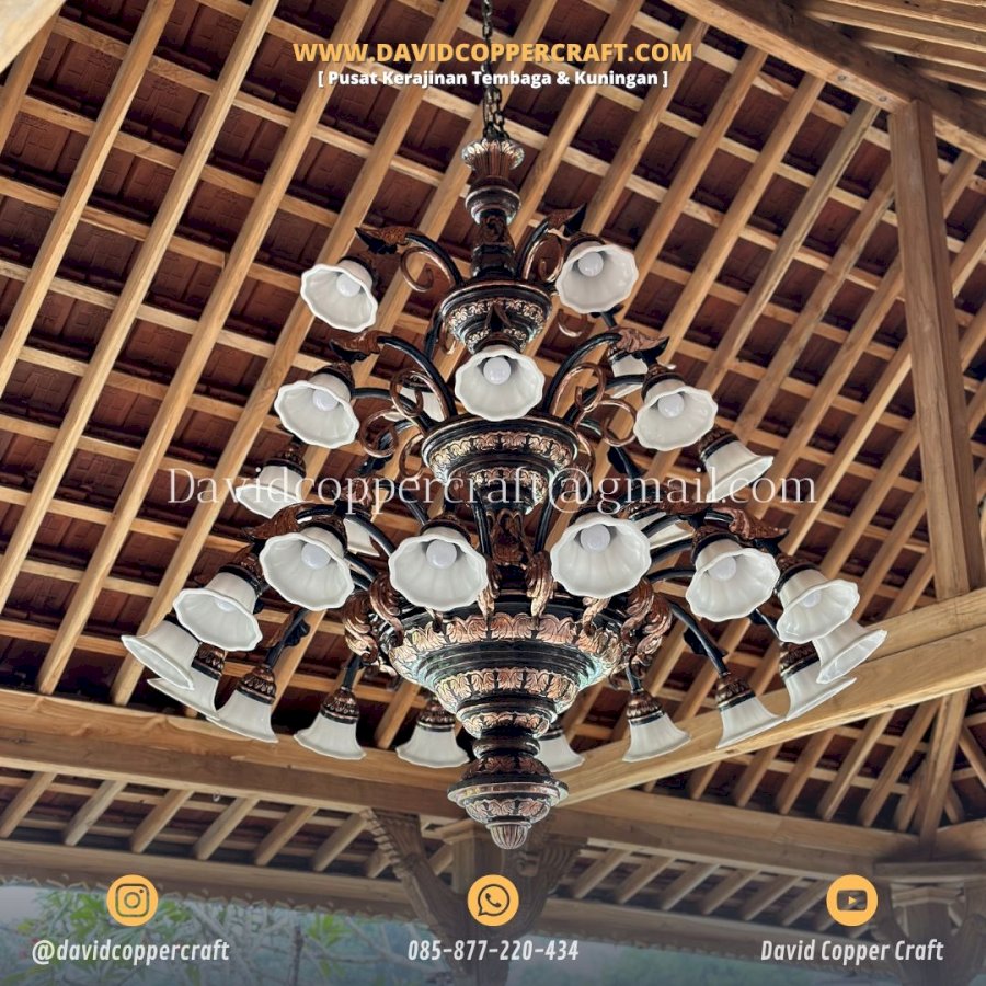 Produk David Copper Craft Lampu Gantung Robyong